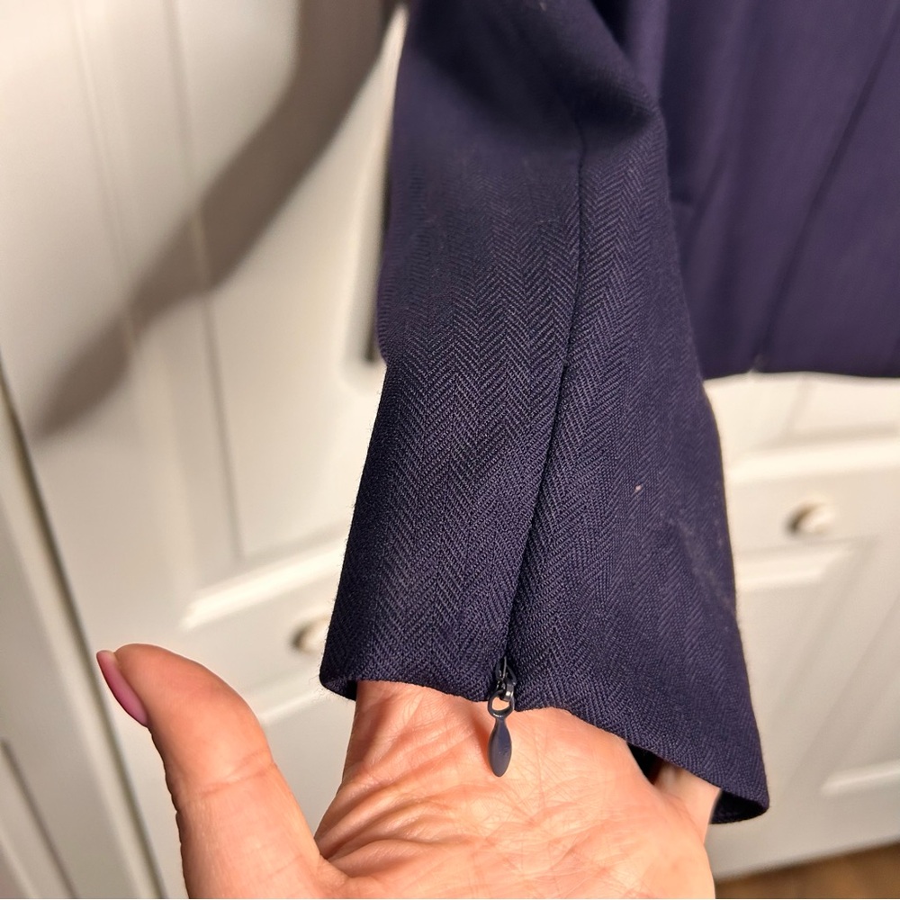 Pendleton Blue Wool Blazer Jacket 14 Zip Mandarin… - image 3